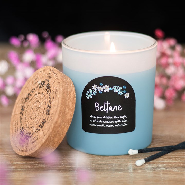 Beltane Orange Blossom Wheel of the Year Candle
