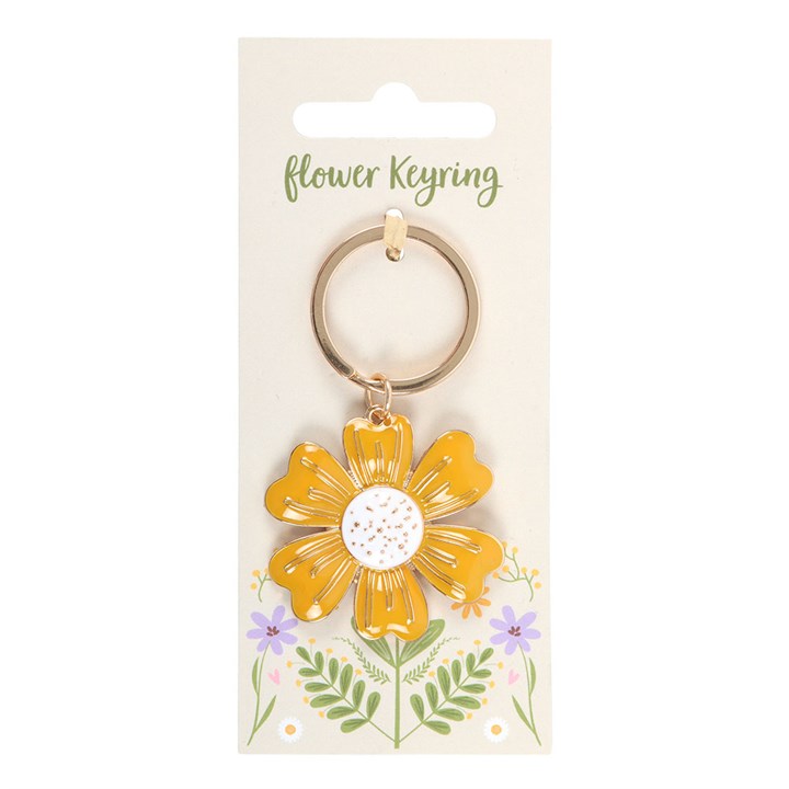 Yellow Daisy Keyring
